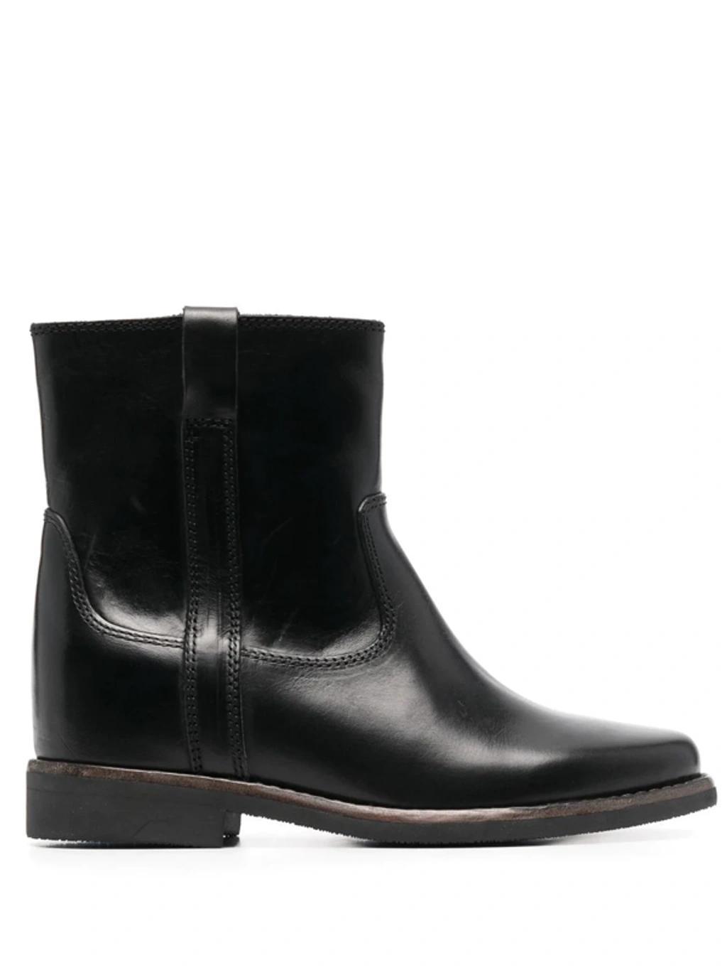 Susee Used Leather Boots - Atterley In Black Product Image