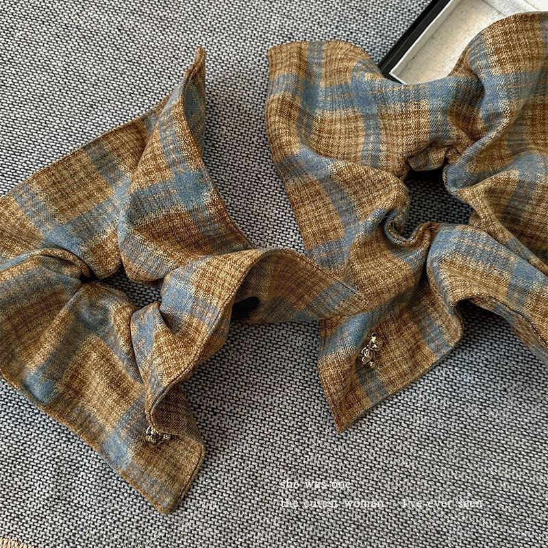 Plaid Square Scrunchie Product Image