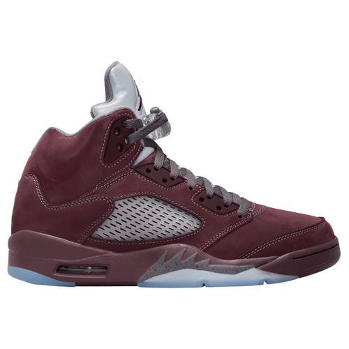 Jordan Mens Jordan Retro 5 SE - Mens Basketball Shoes Maroon/Silver/Grey Product Image