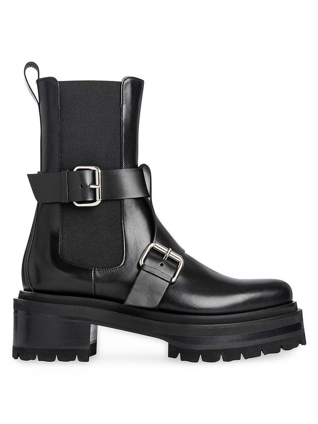 Womens Charly 75MM Leather Platform Boots Product Image