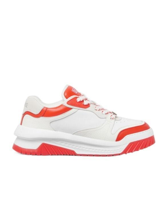 VERSACE Panelled Chunky Sneakers In Orange Product Image