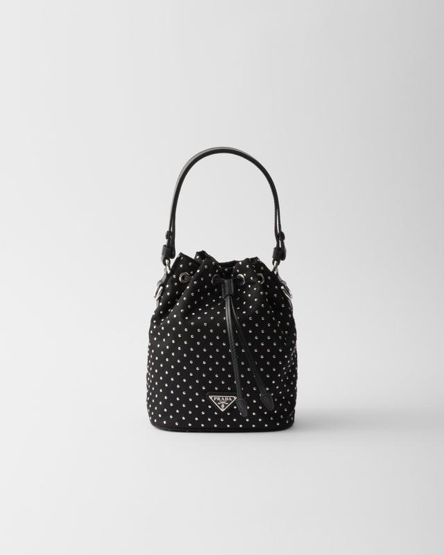 Re-Nylon mini-bag with studs Product Image