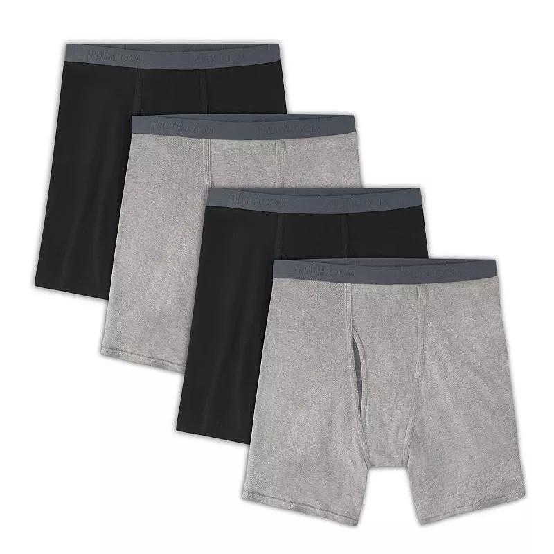 Mens Fruit of the Loom 4-Pack Premium CoolZone Boxer Briefs Product Image