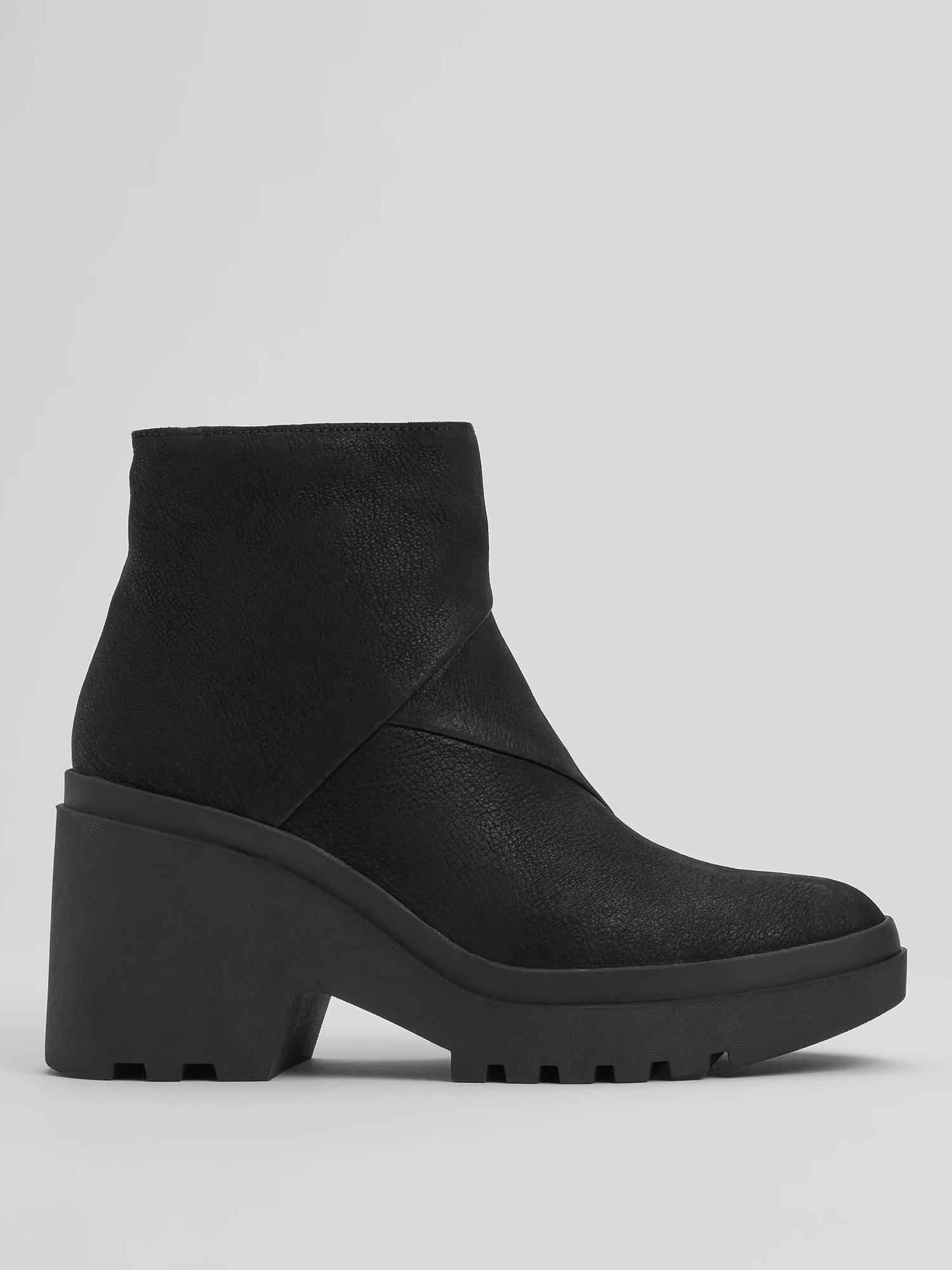 EILEEN FISHER Kard Nubuck Leather Bootiefemale Product Image