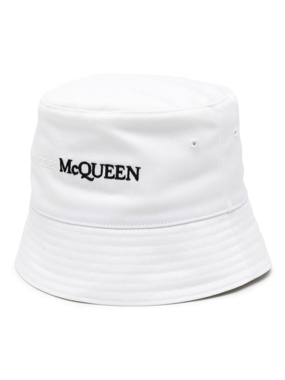 Logo-embroidered Bucket Hat In White Product Image