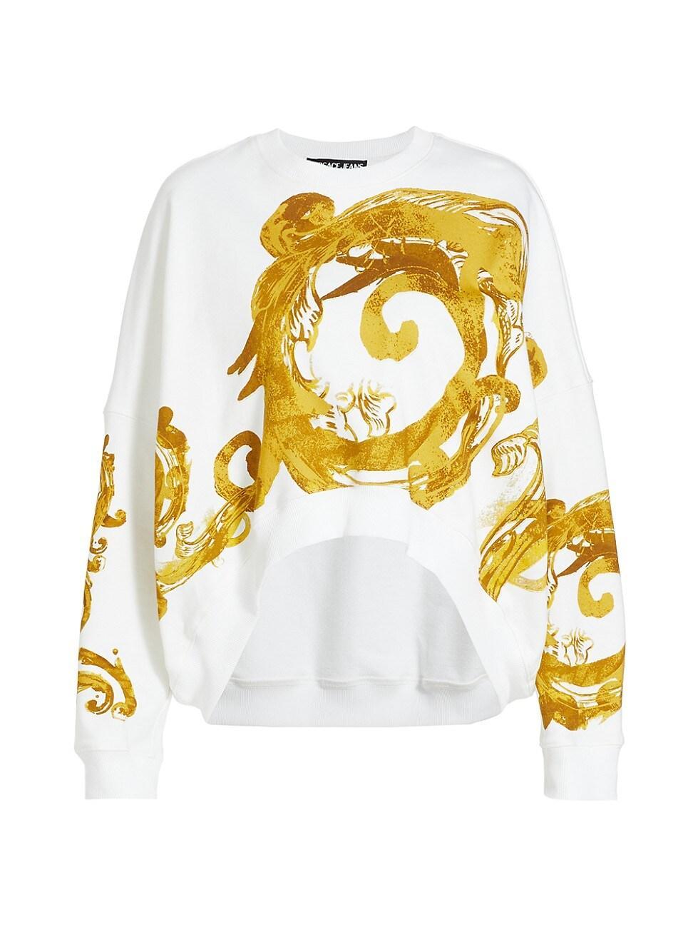 Womens Barocco-Print Cotton Sweatshirts Product Image