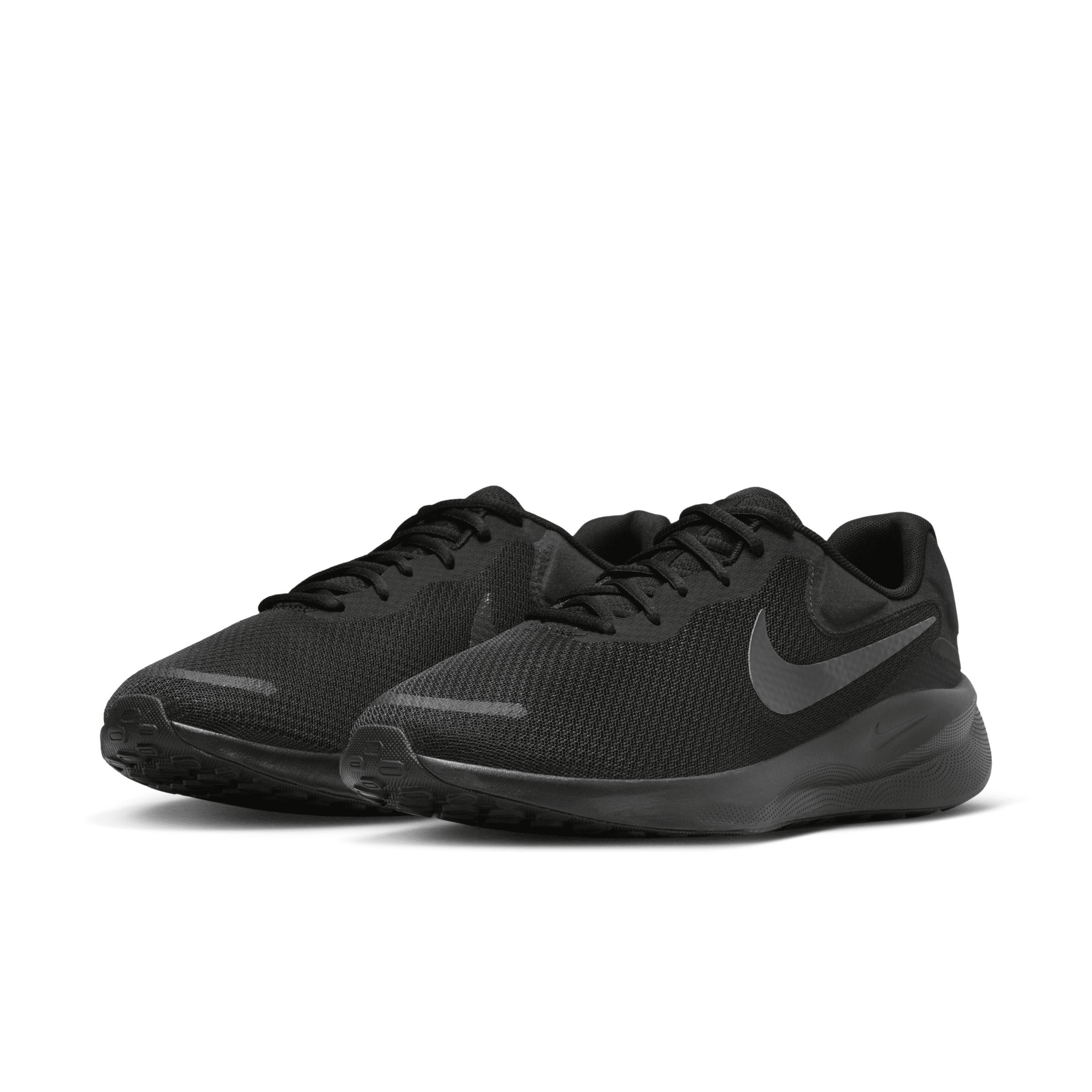 Nike Mens Revolution 7 Wide-Width Running Sneakers from Finish Line - Black Product Image