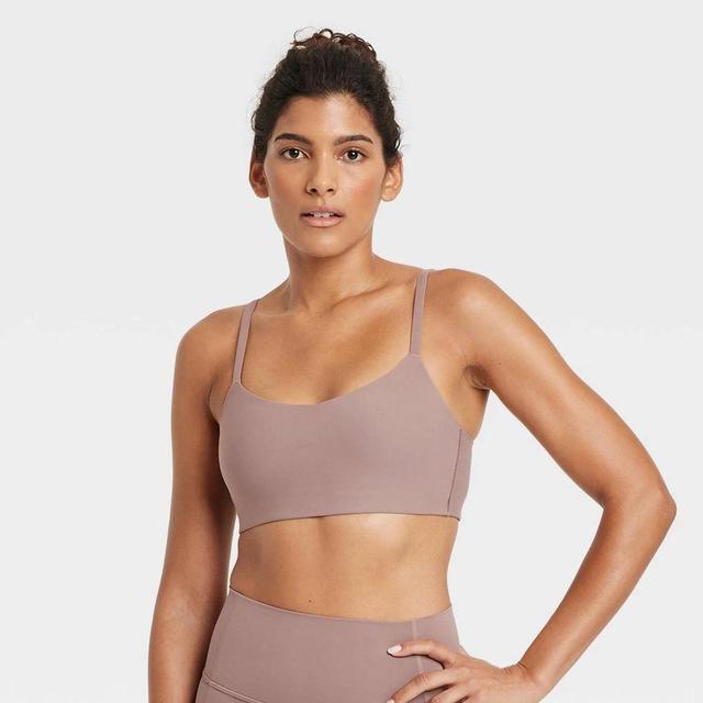 Womens Everyday Soft Light Support Strappy Sports Bra - All In Motion Light Brown XS Product Image