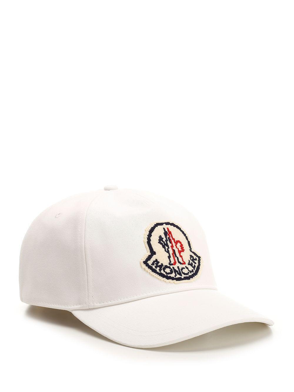 Cotton Logo Baseball Cap In White Product Image