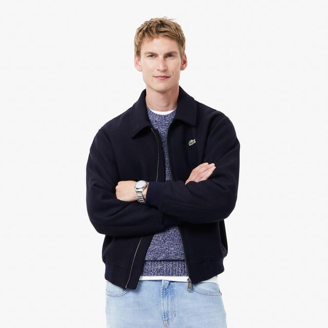 Zipped Padded Wool Aviator Jacket Product Image