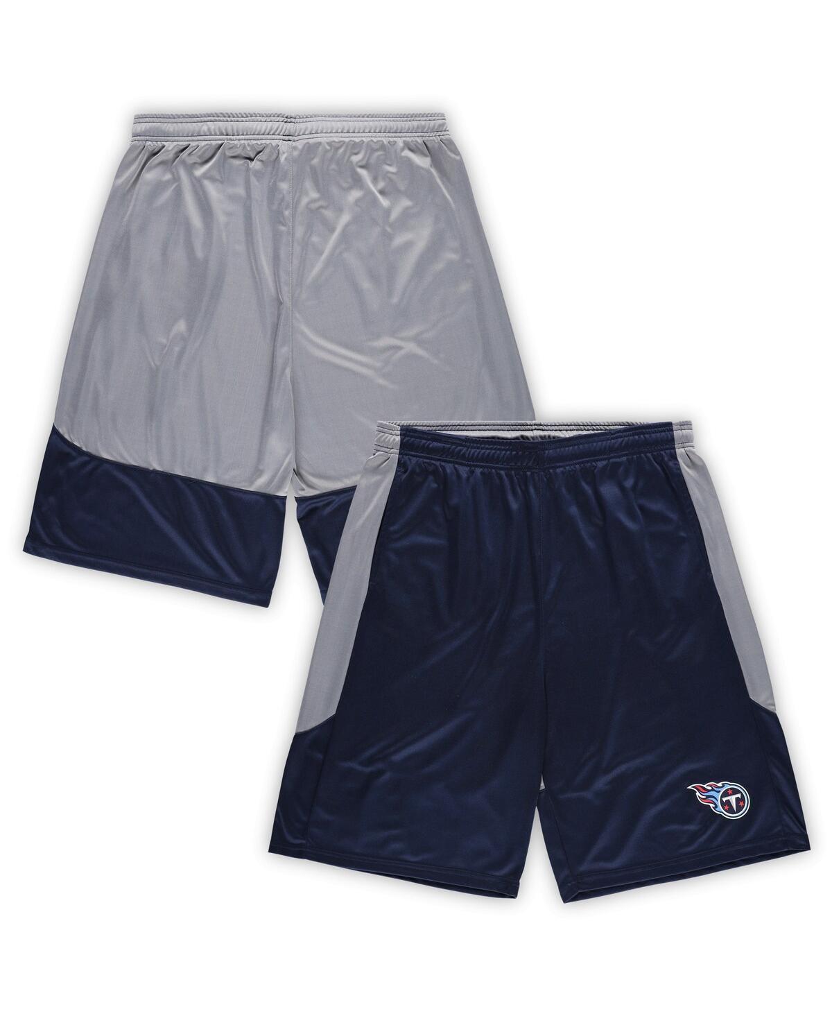 Mens Fanatics Tennessee Titans Big & Tall Team Logo Shorts Blue Product Image