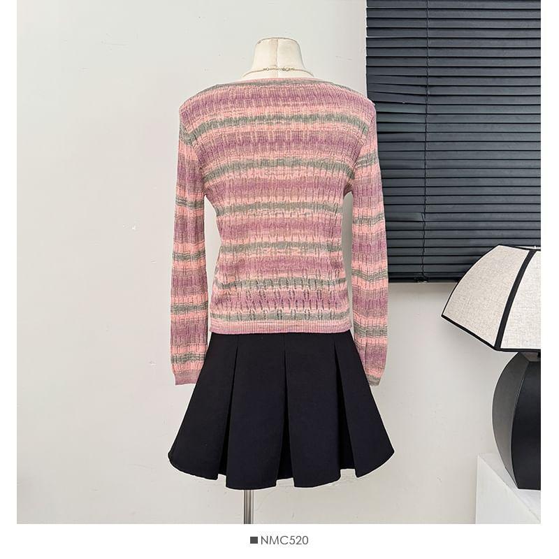 Striped Knit Top Product Image