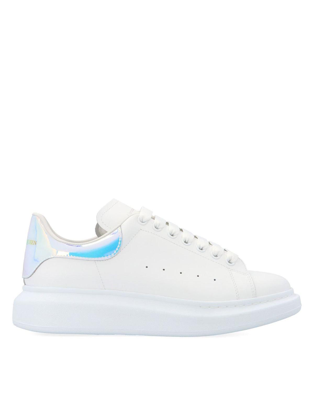 Oversize Sneakers In White And Holographic Product Image