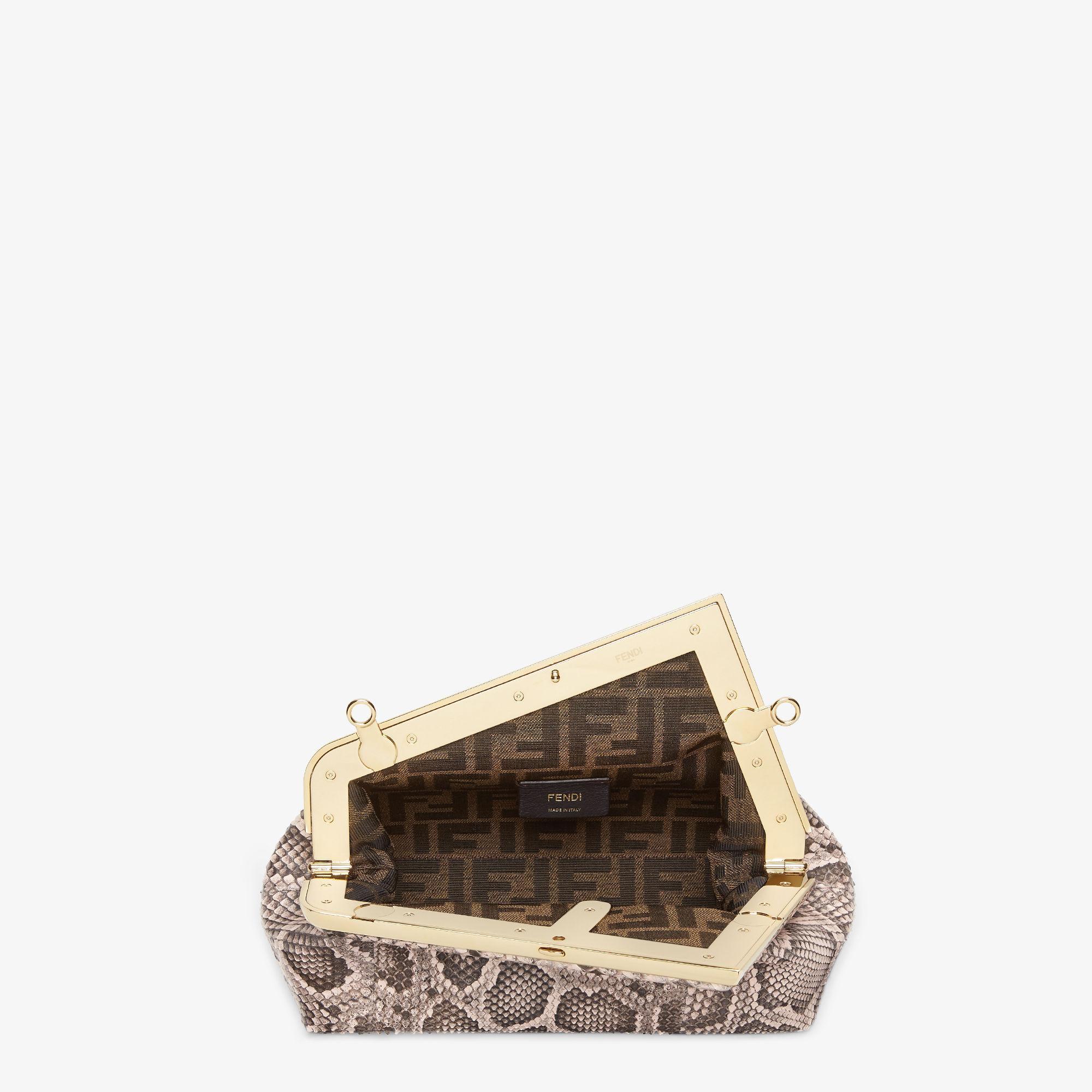 Fendi First SmallPink python leather bag Product Image