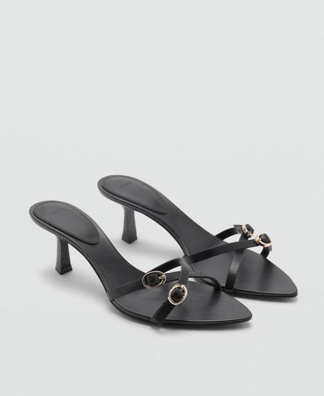 Mango Womens Buckle Leather Sandals Product Image