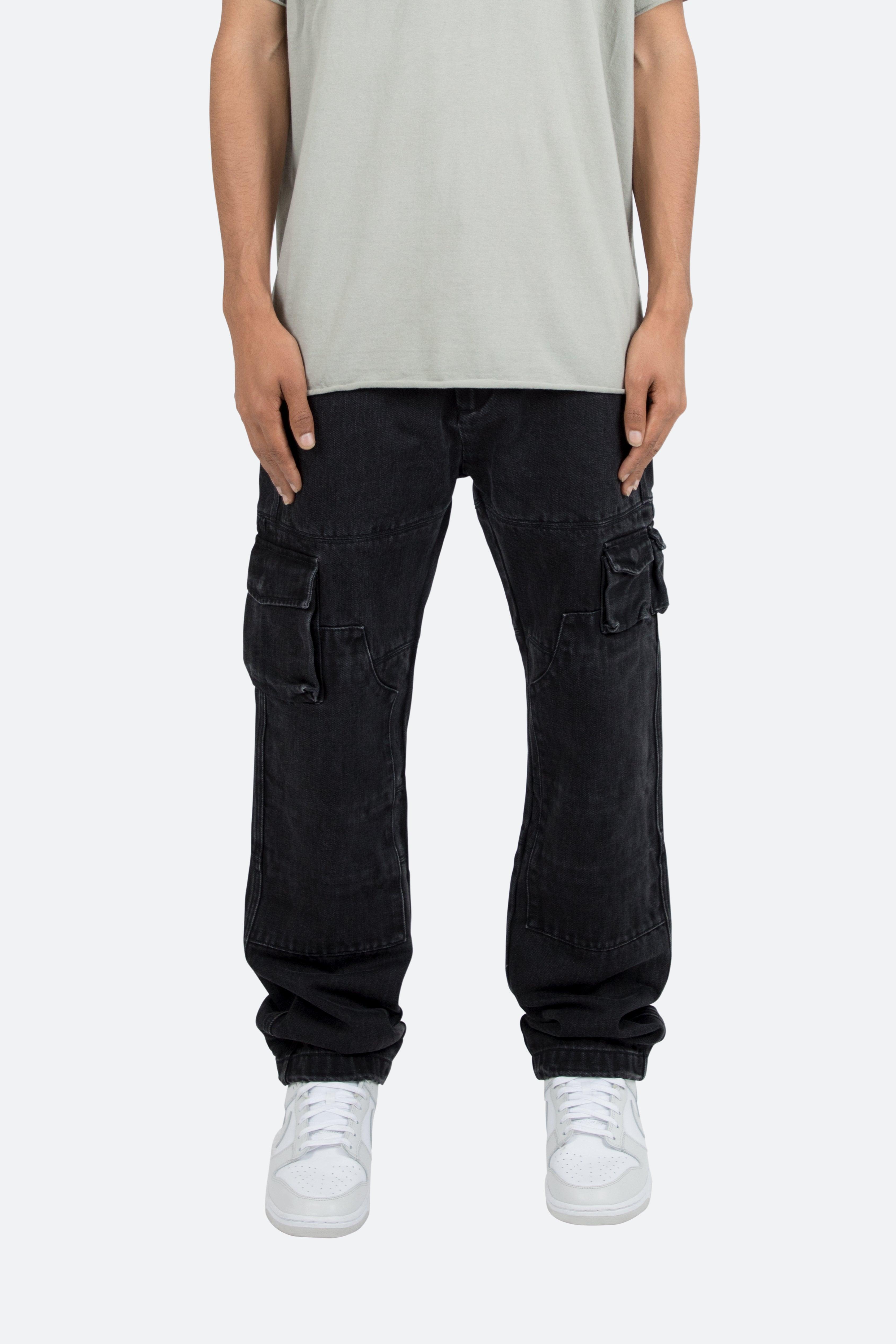 V244 Cargo II Baggy Denim - Vintage Black Male product image