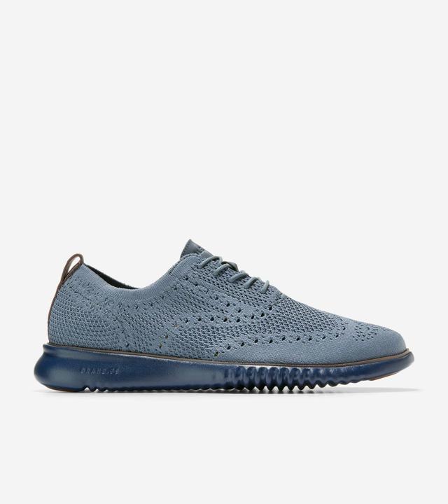 Cole Haan Mens 2.ZERGRAND Wingtip Oxford Shoes - Grey Size 7 Product Image