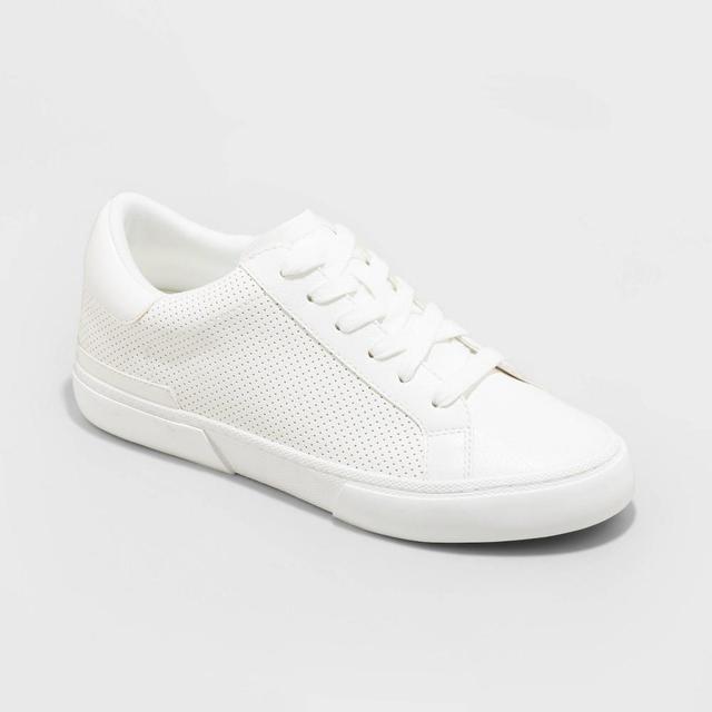 Women's Maddison Sneakers with Memory Foam Insole - A New Day™ White 8.5W Product Image