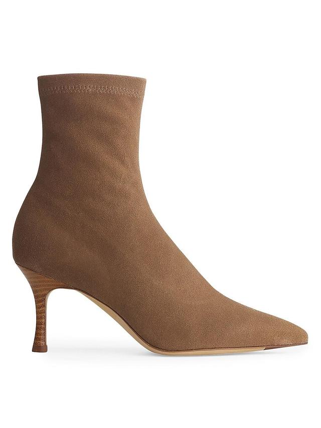 Womens Brea 75MM Suede Pointed Toe Boots Product Image