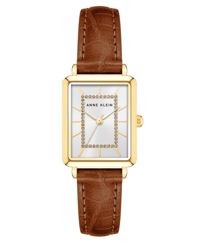 Anne Klein Womens Quartz Brown Leather Band Watch, 24mm Product Image