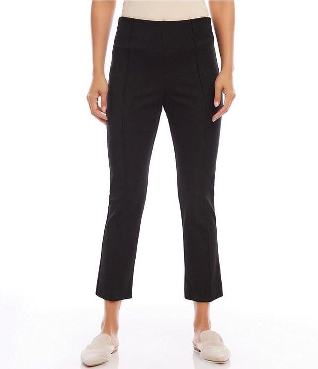 Karen Kane Pintuck Knit Cropped Pull-On Straight Leg Pants Product Image