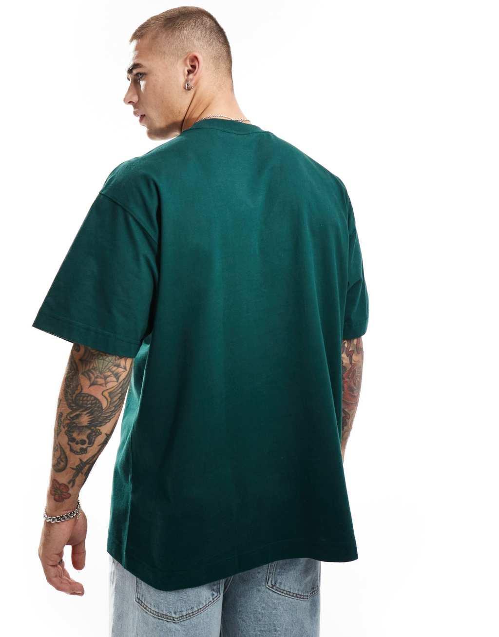 Cotton On box fit St Louis T-shirt in green Product Image