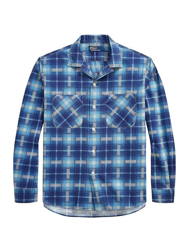 Mens Printed Flannel Sport Shirt Product Image