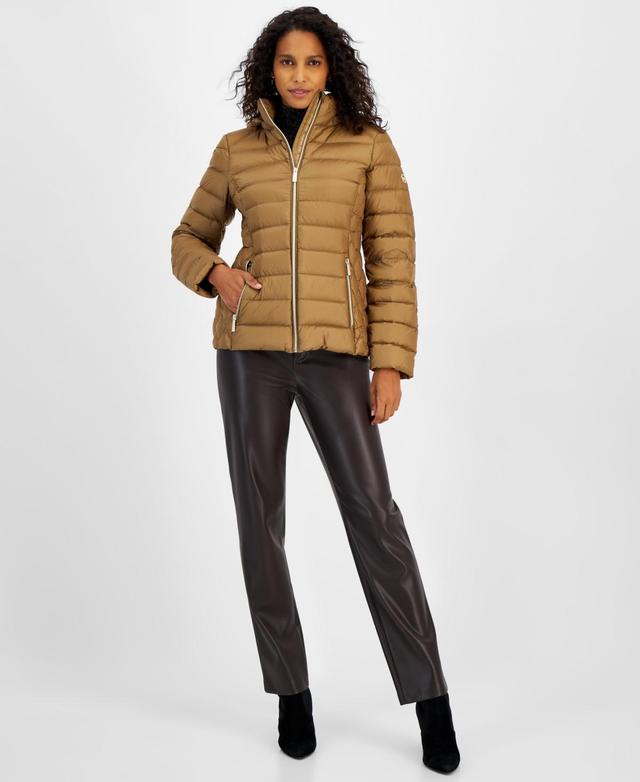 Michael Michael Kors Womens Hooded Packable Down Puffer Coat, Created for Macys Product Image