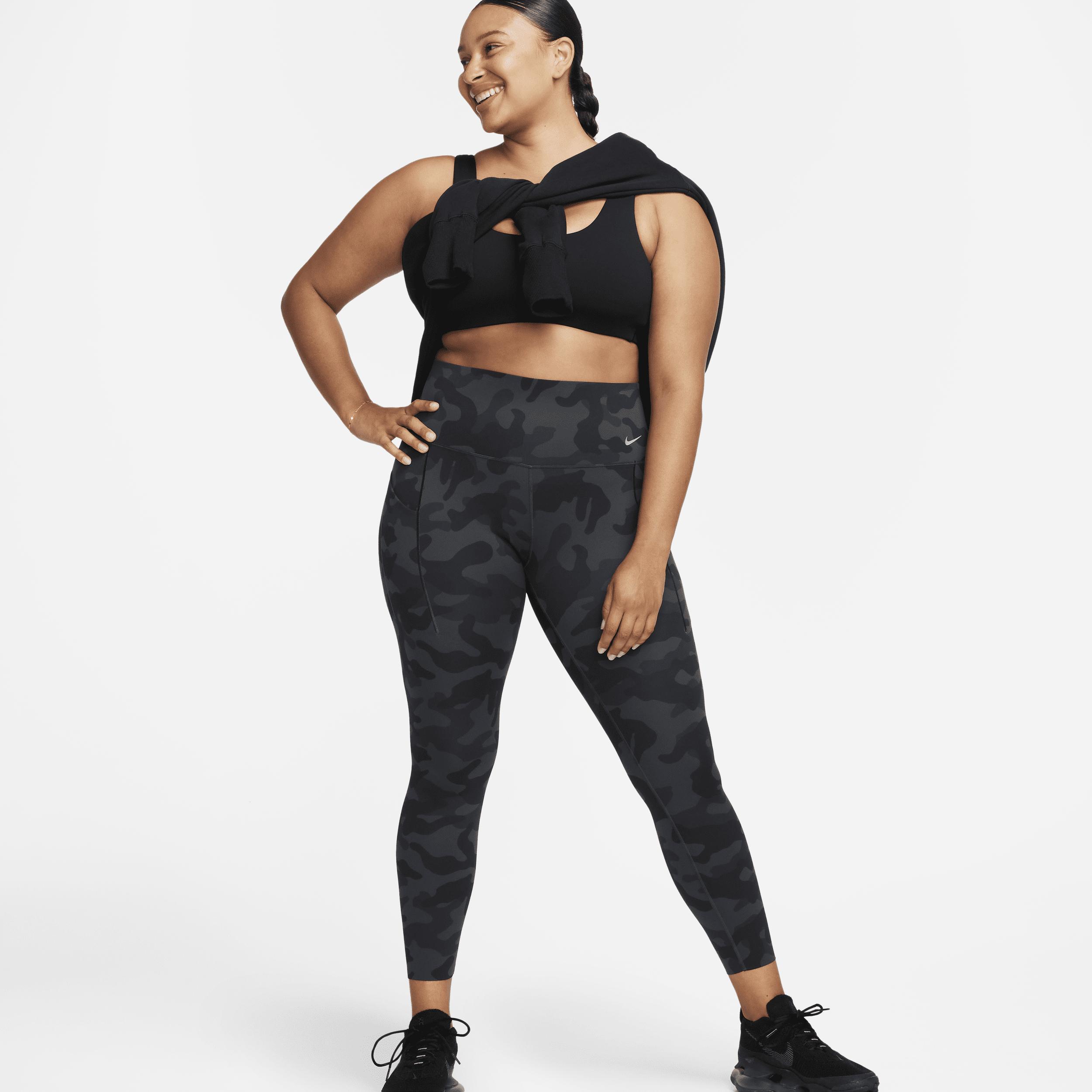 Nike Women's Universa Medium-Support High-Waisted 7/8 Camo Leggings with Pockets  Product Image