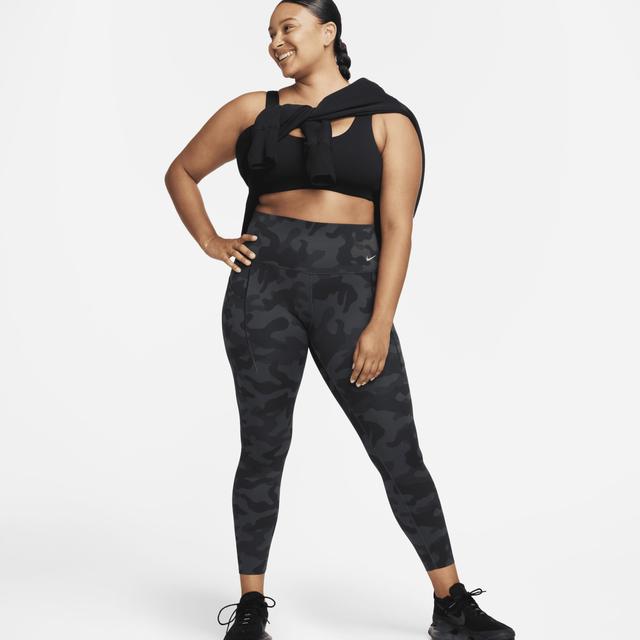 Nike Women's Universa Medium-Support High-Waisted 7/8 Camo Leggings with Pockets Product Image