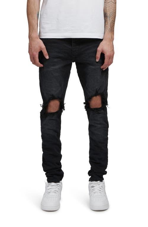 PURPLE BRAND Ripped Knee Blowout Slim Jeans Product Image