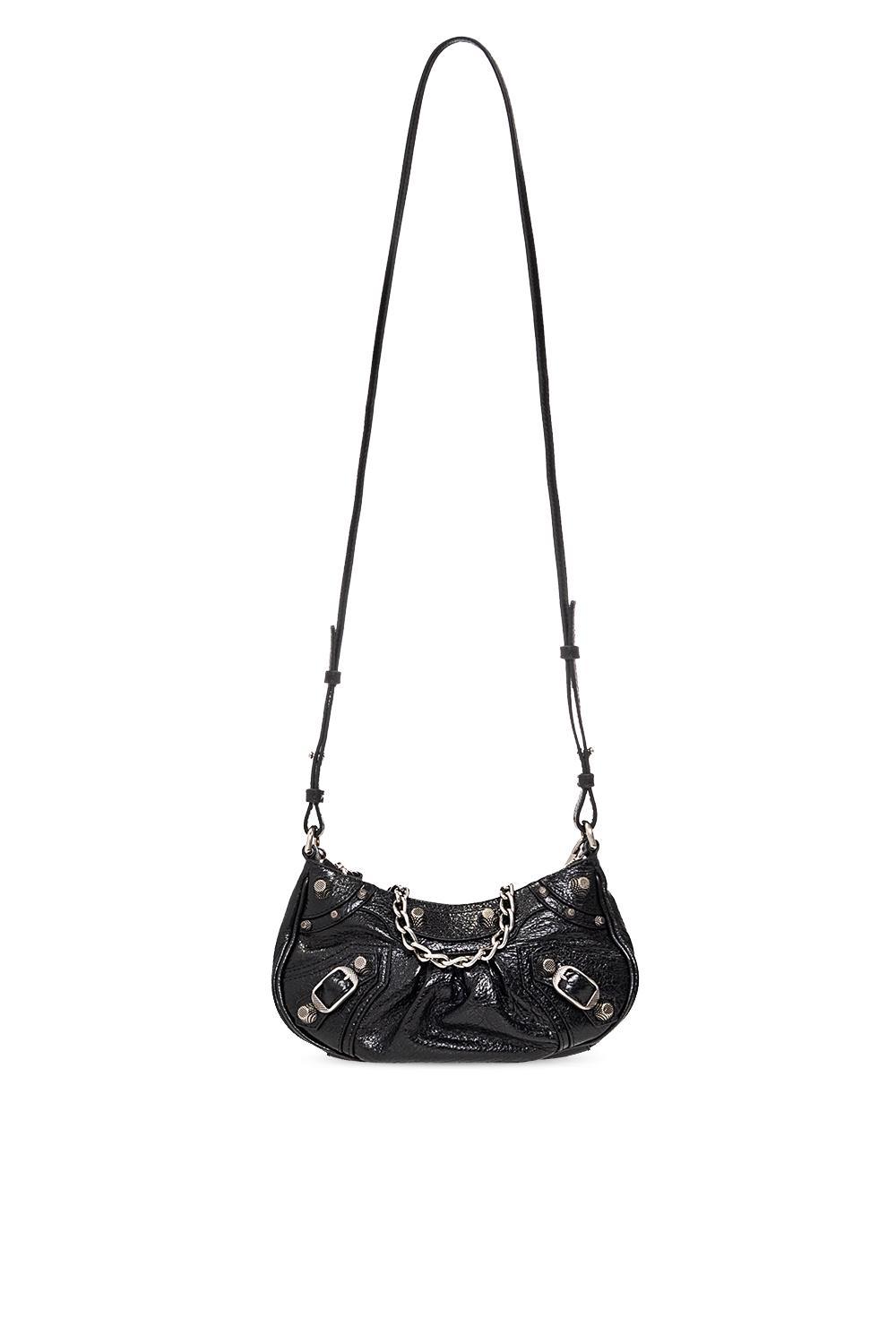 BALENCIAGA Le Cagole Zipped Mini Shoulder Bag In Black Product Image