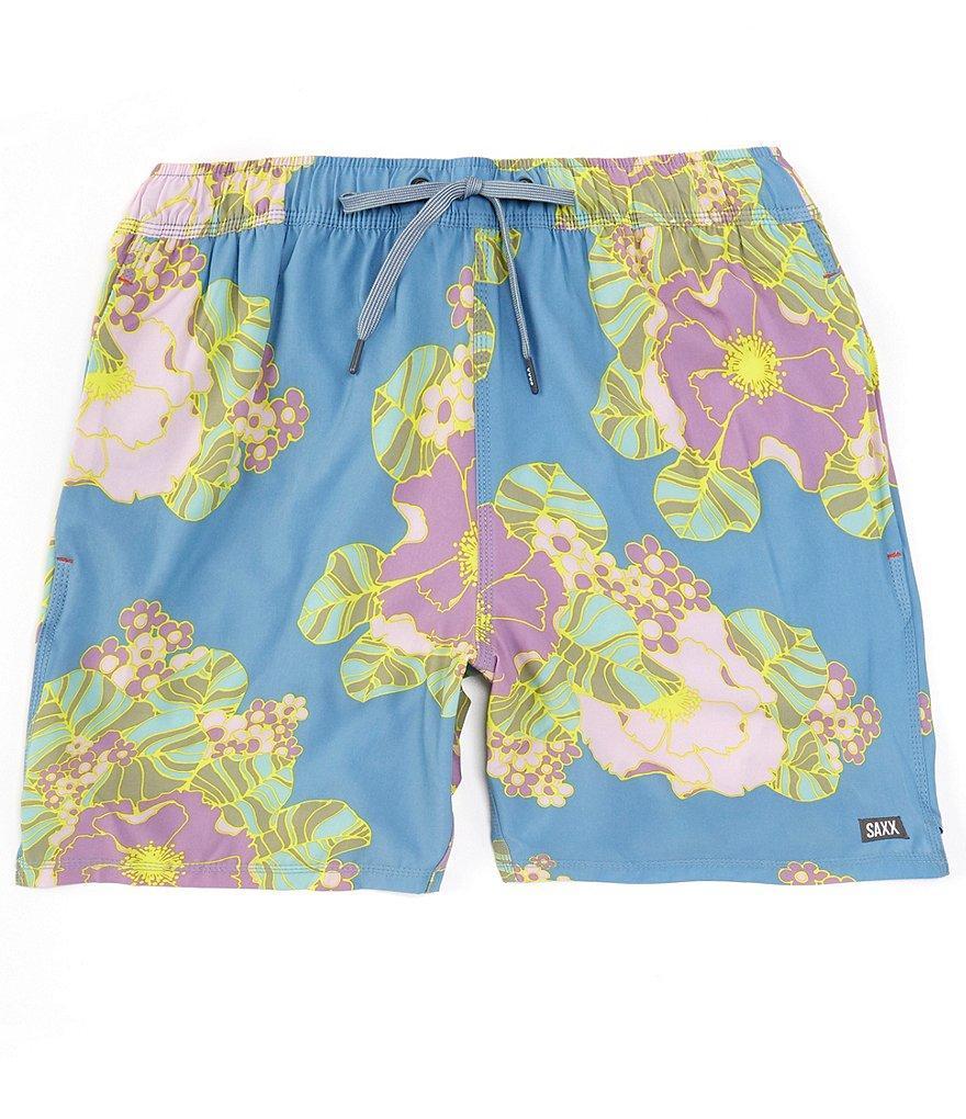 SAXX Oh Buoy Two-In-One Big Bloom 7#double; Inseam Volley Shorts Product Image