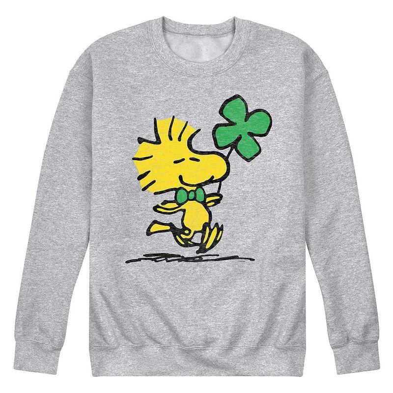 Mens Peanuts Woodstock & Clover Long Sleeve Grey Gray Product Image