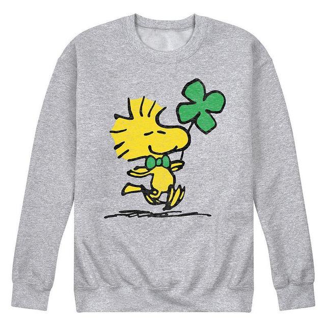 Mens Peanuts Woodstock & Clover Long Sleeve Grey Gray Product Image