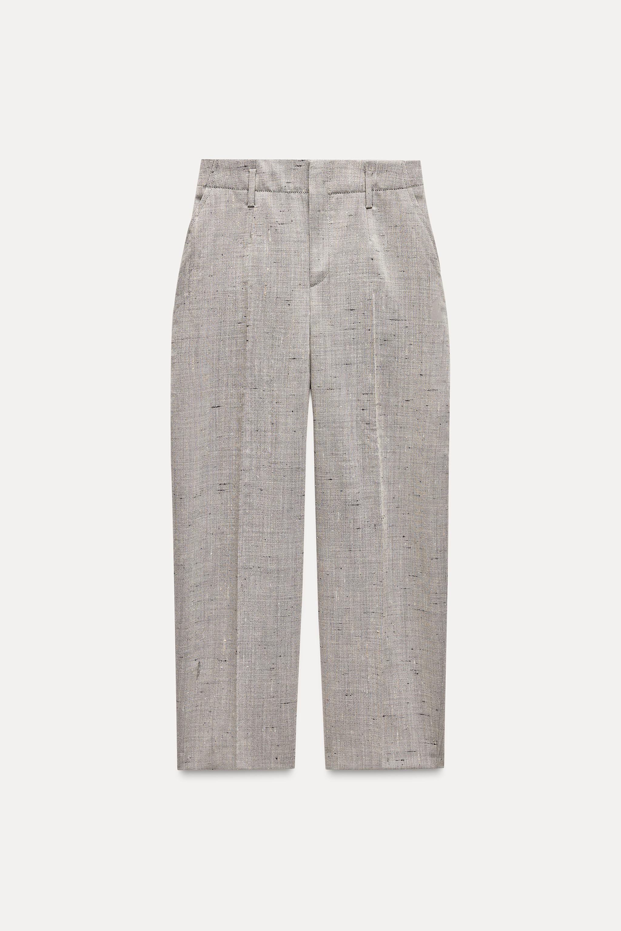 100% WOOL TAPERED PANTS ZW COLLECTION Product Image