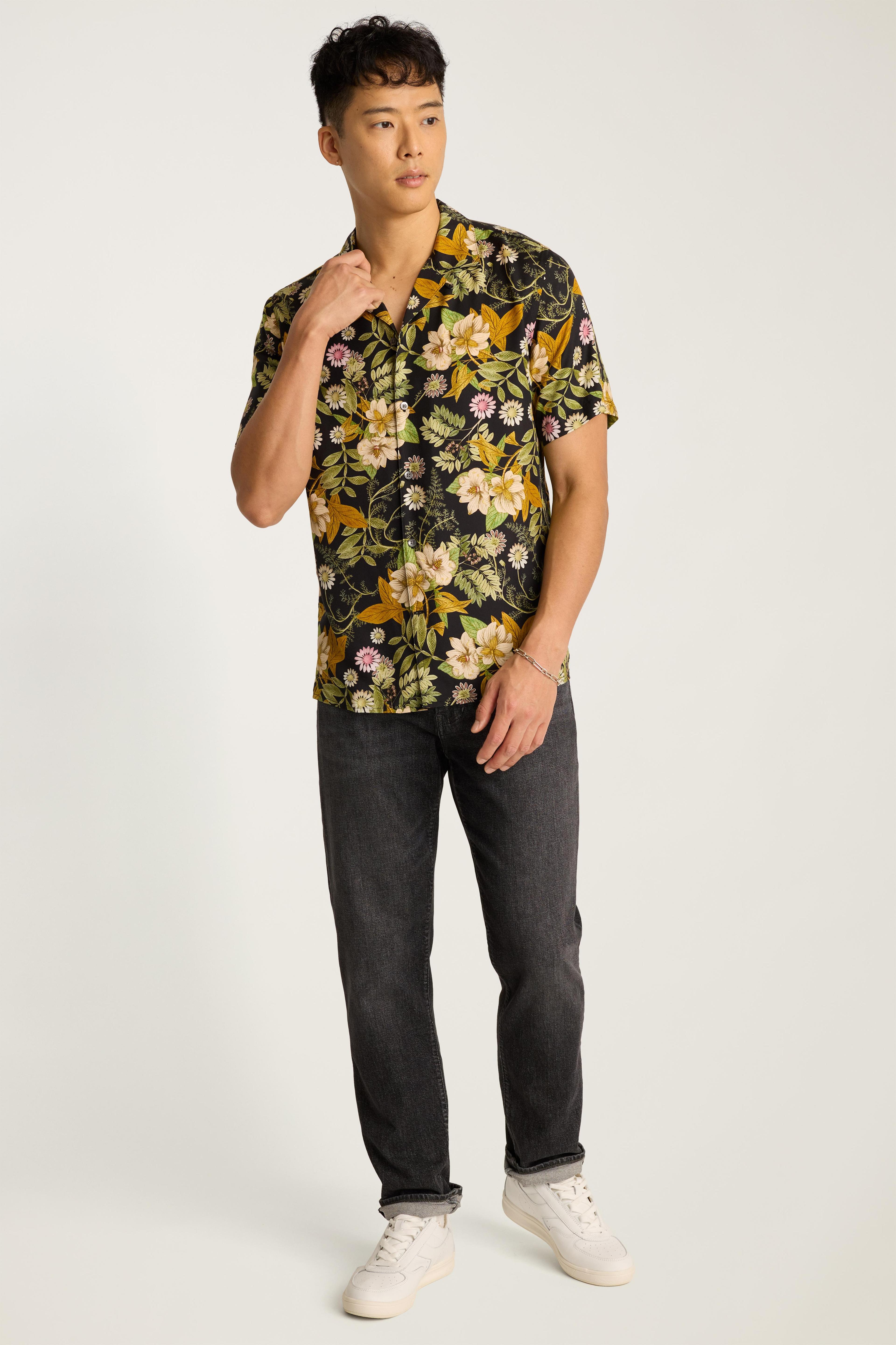 Riviera Silk Blend Cabana Shirt Product Image