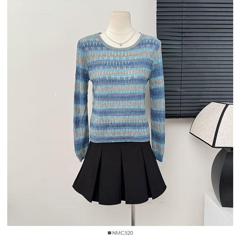 Striped Knit Top Product Image