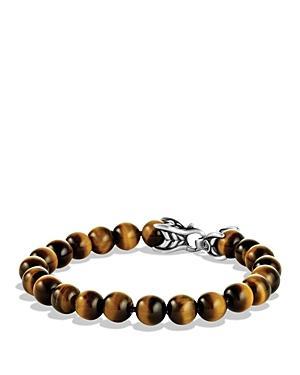 Mens Spiritual Beads Bracelet in Sterling Silver Product Image