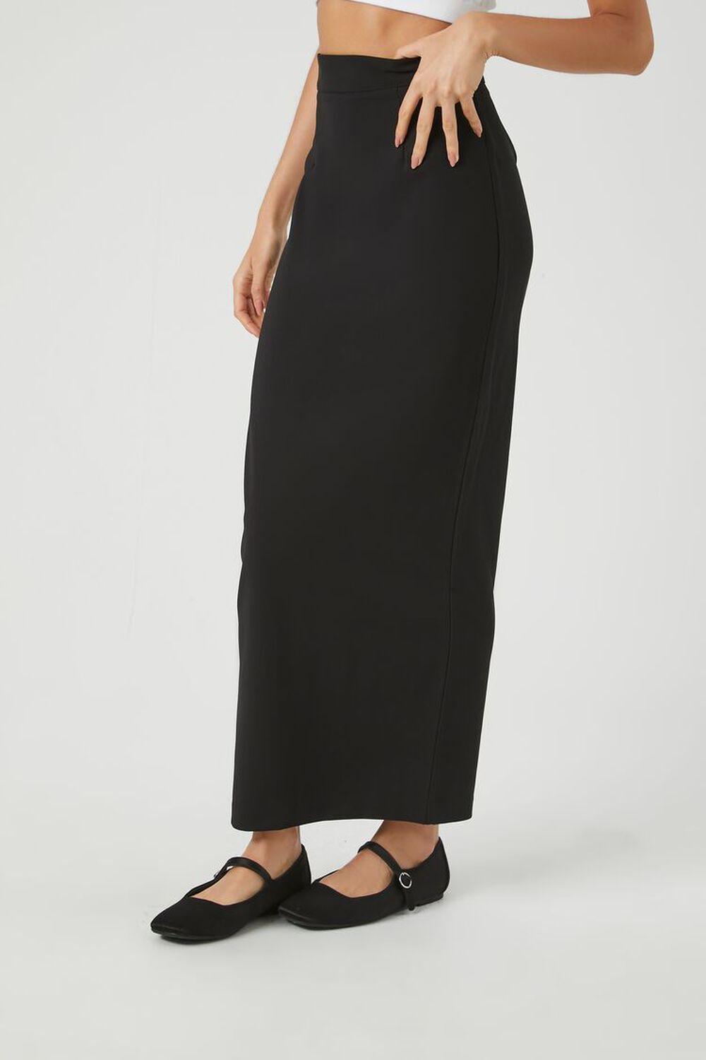 Zip-Slit Maxi Skirt | Forever 21 Product Image