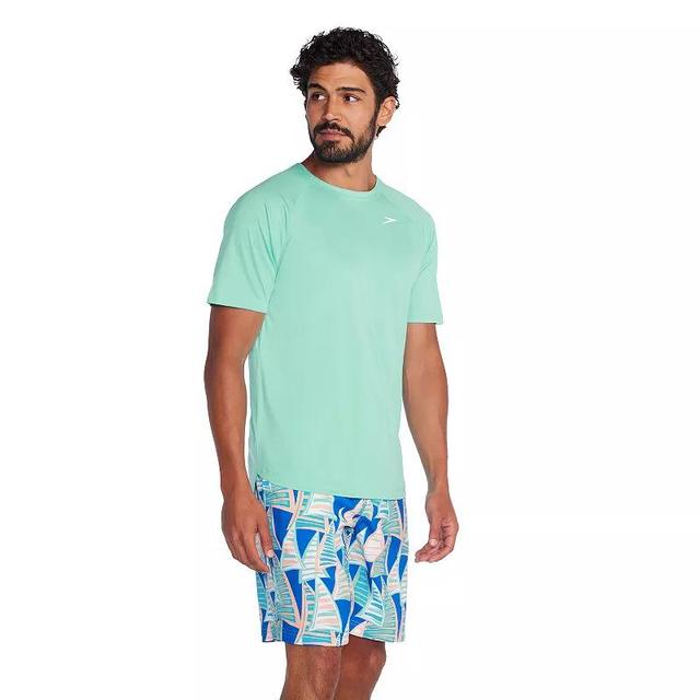 Mens Speedo Quick-Dry UPF 50+ Short Sleeve Swim Tee Product Image