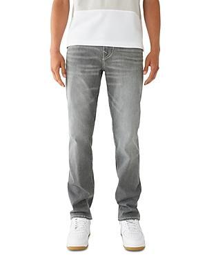 True Religion Ricky Straight Fit Jeans in Chalk Gre Product Image