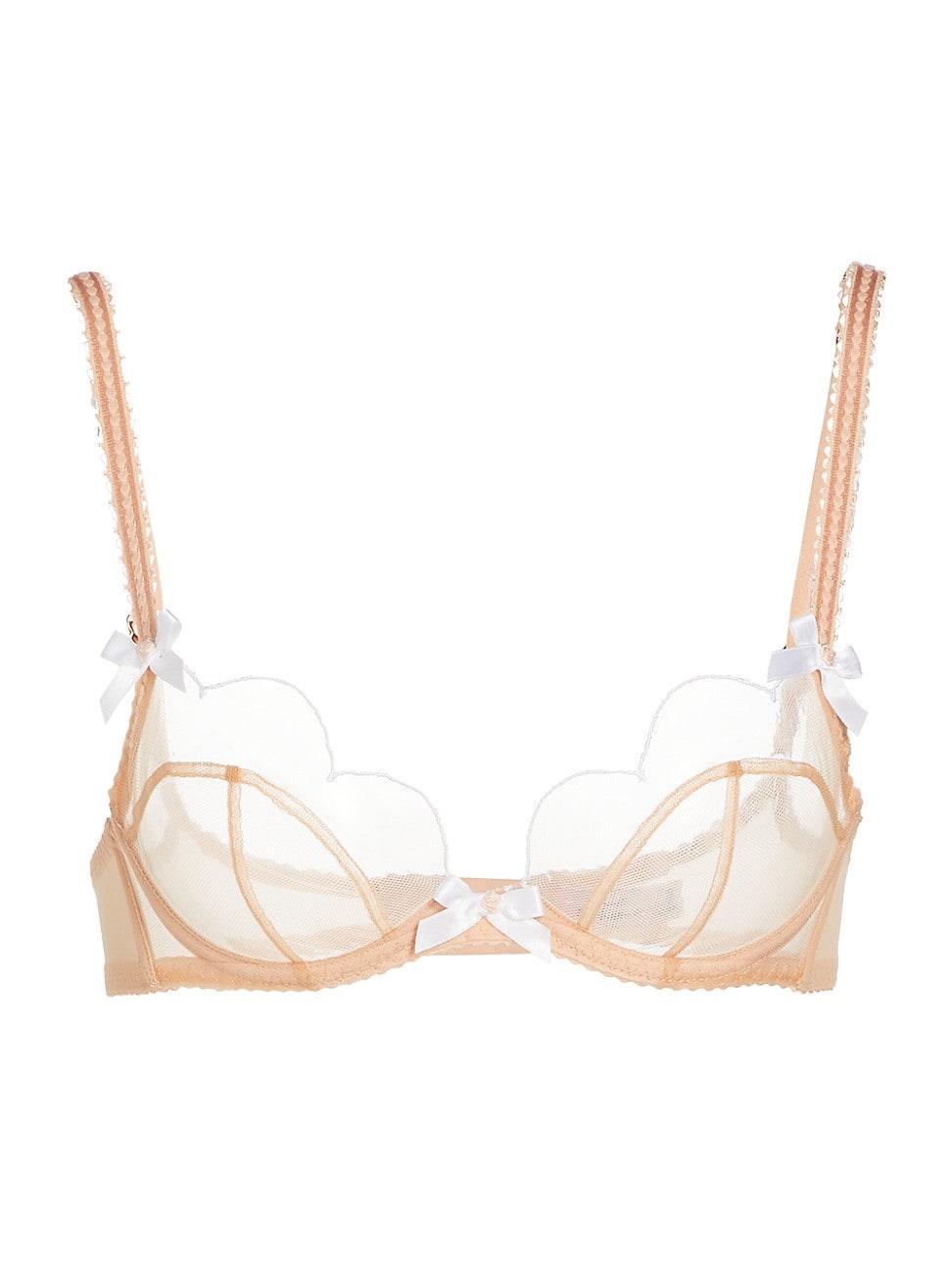 Womens Lorna Unlined Sheer Scallop Bra Product Image