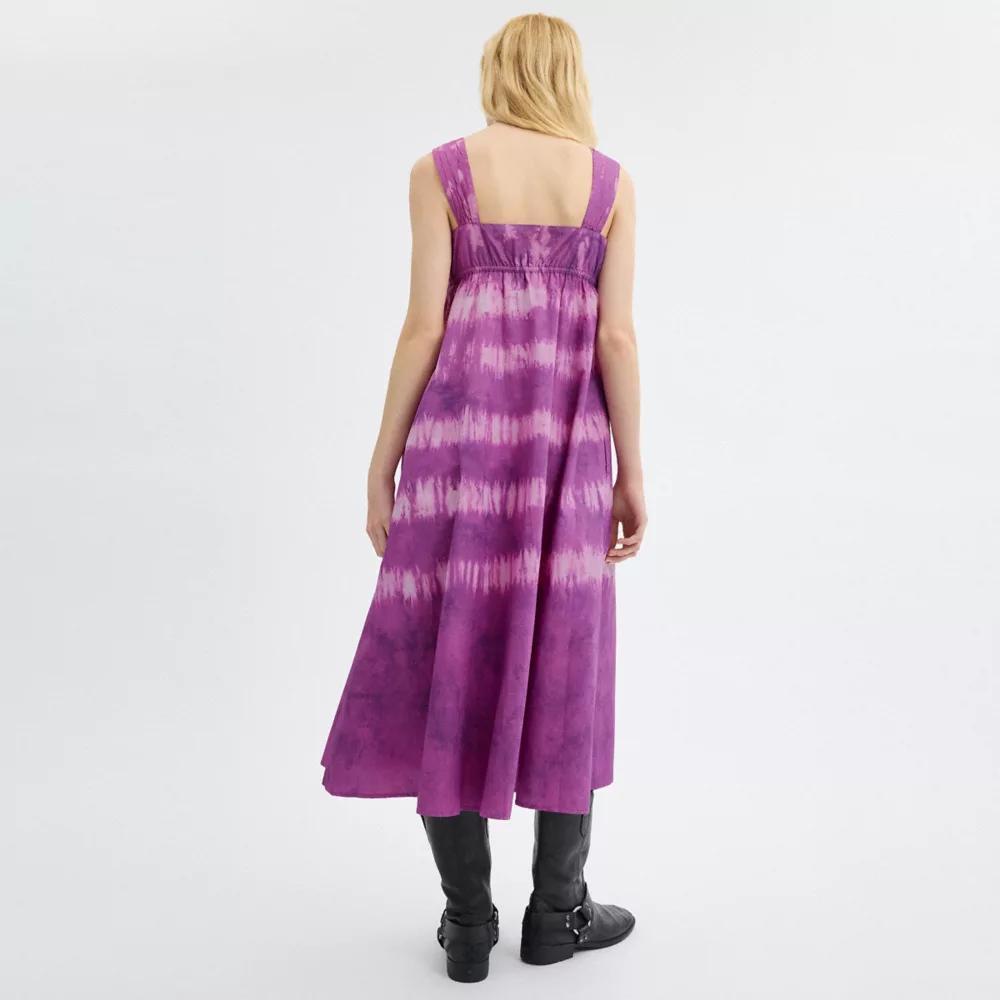 Tie Dye Sleeveless Dress In Organic Cotton Product Image