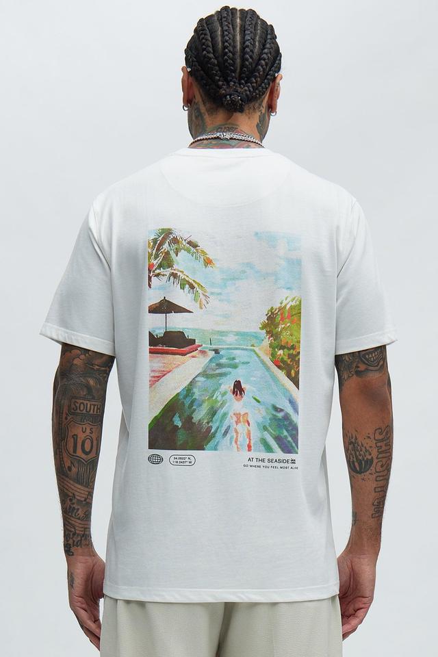 Unplug And Unwind Short Sleeve Tee - Off White Product Image