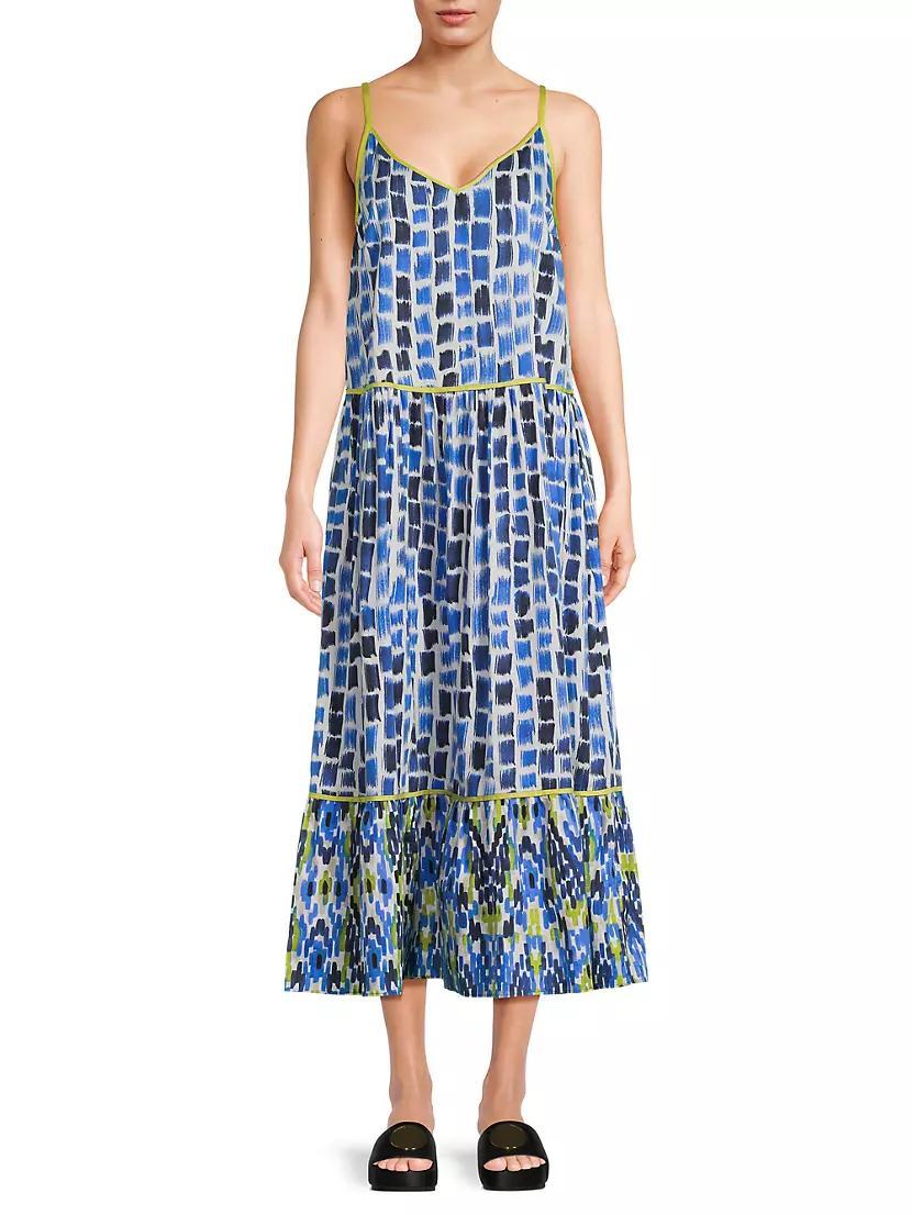 Brushstroke Blues Maxi Dress Product Image