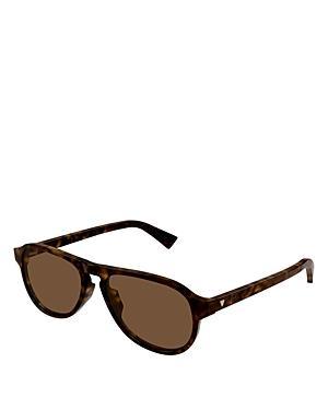 Men's Keyhole-Bridge Acetate Oval Sunglasses Product Image