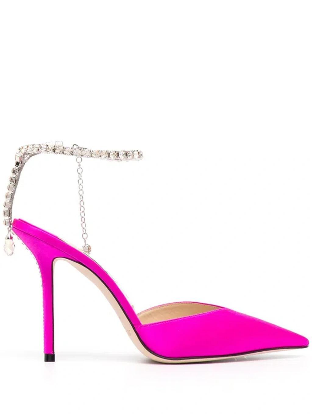 Saeda 100 Satin Pump In Fuchsia Product Image