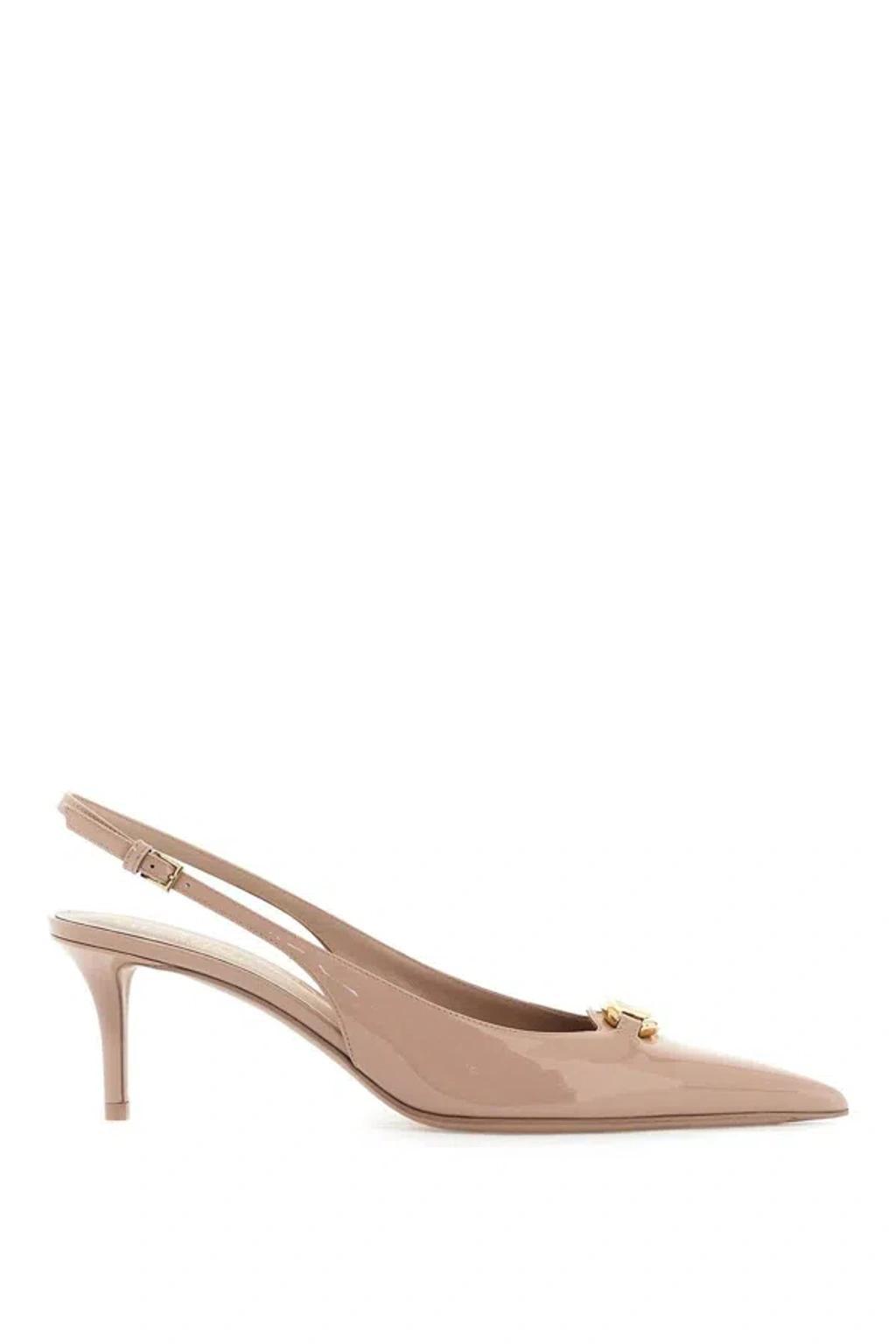 VALENTINO GARAVANI Women's Slingback Vlogo Dã£â©collet Pumps In Neutro product image