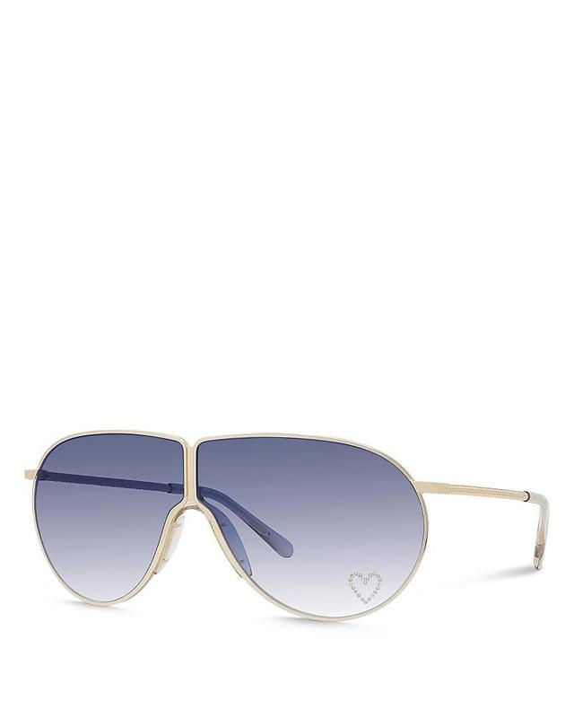 Womens Love Heart Shield Sunglasses Product Image